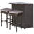 Cahmari 2 - Person Patio Dining Set with Rectangular Table , Cushions Included-306024913