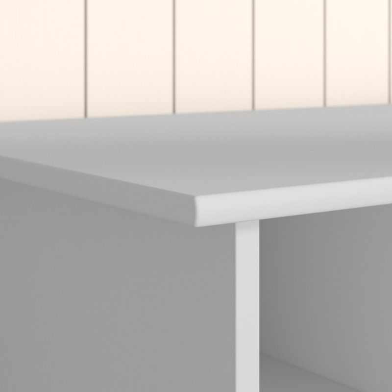 Navarro Computer Desk, White