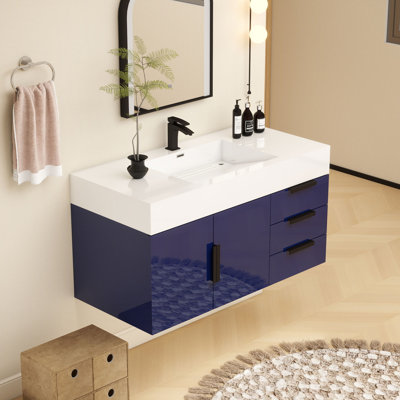 Meuble-lavabo mural simple 42 po