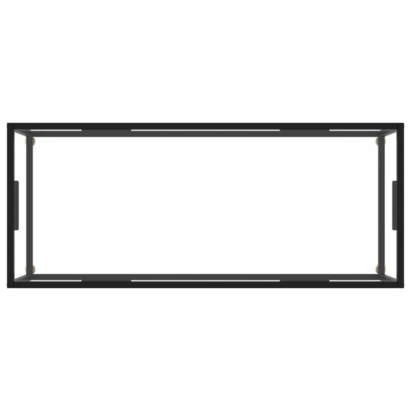 Adhvik Frame Coffee Table, Clear, 35cm H x 120cm W x 50cm D