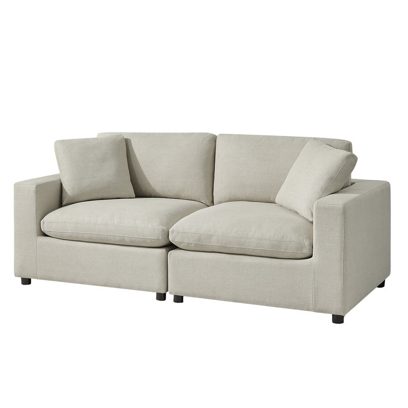 Canapé modulaire 2 pièces Cassandra, Beige
