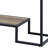 Rustic Oak & Black Finish Sofa Table
