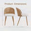 Ensemble de chaises d'appoint à deux places, style bohémien moderne
