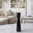 Decorative Modern Candle Holder, 11 Inch Tapered Black Marble Base