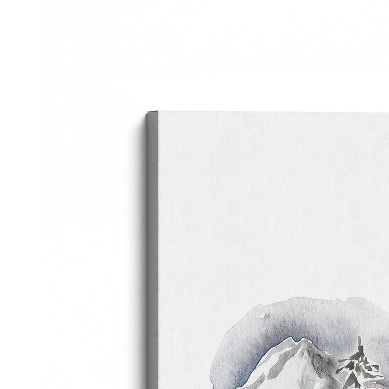 Calme alpin, H 18 po x l 12 po, Toile tendue, Ne s’applique pas