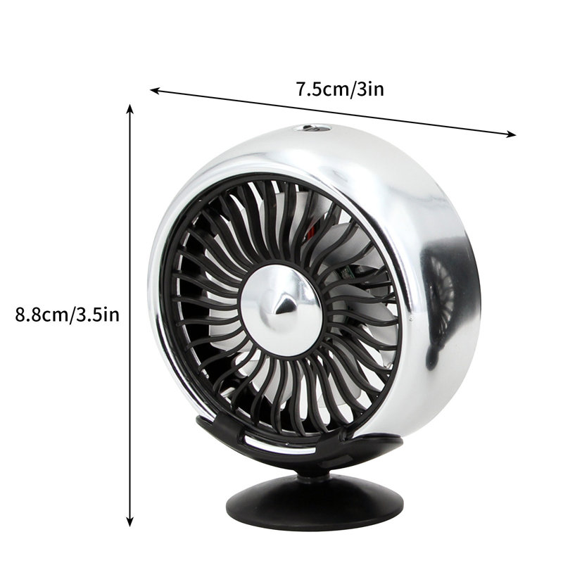 Ventilateur de voiture kbndieu, Silver