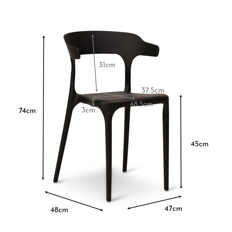 45cm H Stacking Accent, Black