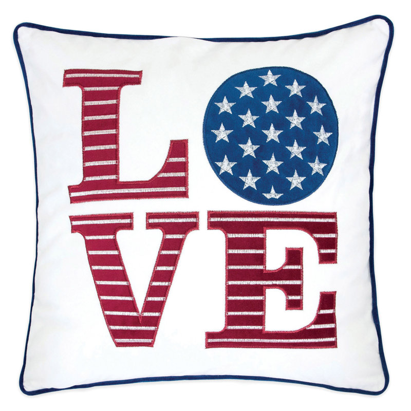Decosta Embroidered Feather Throw Pillow