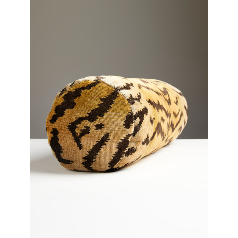 Wild Glamour Bolster Pillow Cover & Insert, Down Blend, Red/Black