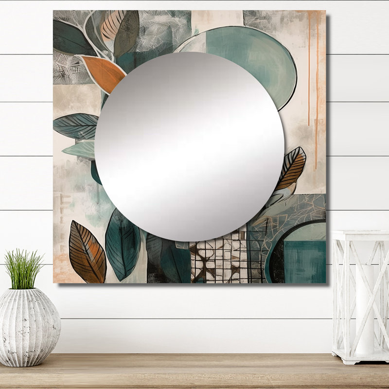 Nenney - Miroir carré Boho, 23 po x 23 po