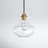Roderick 1 - Light Schoolhouse Pendant in Brass-1607536045