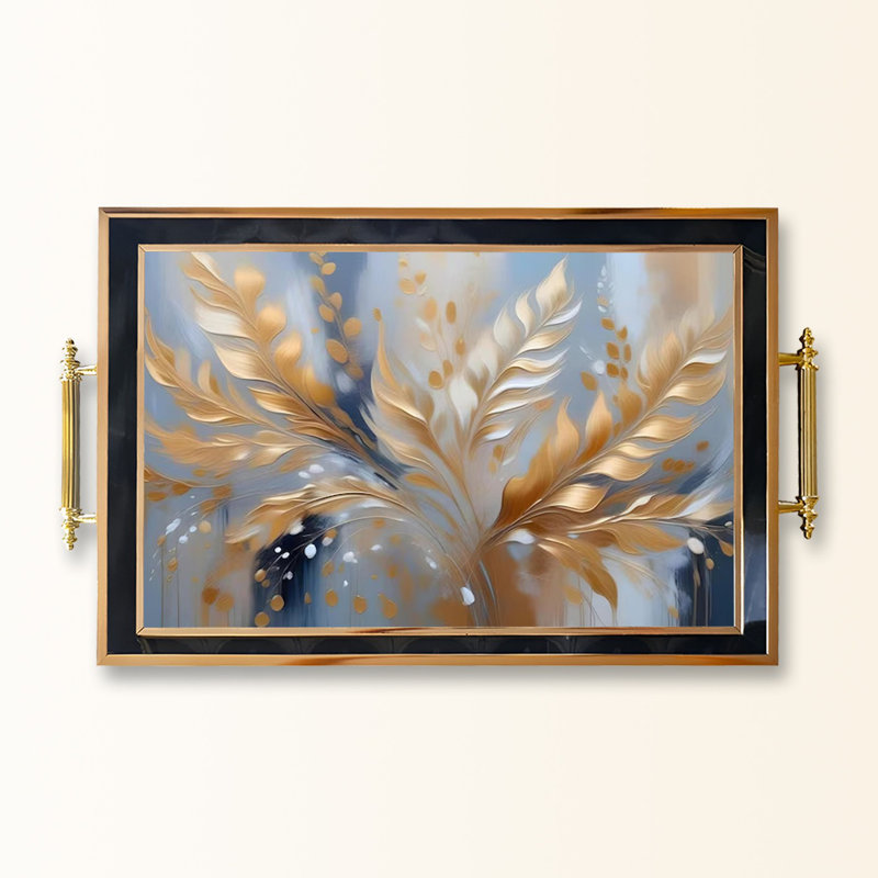 Élégant plateau en verre de 19,7 po x 11,4 po x 1,4 po | Fabrication 100% verre durable | Facile à nettoyer avec un chiffon humide | Idéal pour le service, la présentation décorative et l'organisation | Ajout élégant à la décoration intérieure