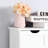 White Bathroom Storage With Adjustable Shelf And Drawers - Solid Cabinet For Home Decor In Drawers, Bedroom, Bathroom, Hallway