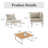 Ensemble modulaire de patio 7 pièces en aluminium-2118611699