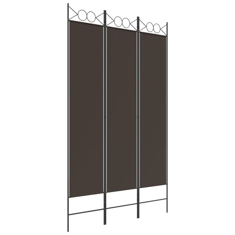 Paravent Javanna, 3, Brun, H 78,7 po x l 47,2 po