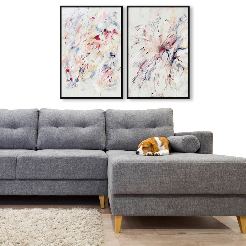 Feels Like Love Set Set by Oliver Gal, 32"H x 22"W, Black Floater Frame