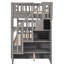 Lit superposé gris Twintwin - Pièce élégante et fonctionnelle avec lit gigogne au design élégant-617363281