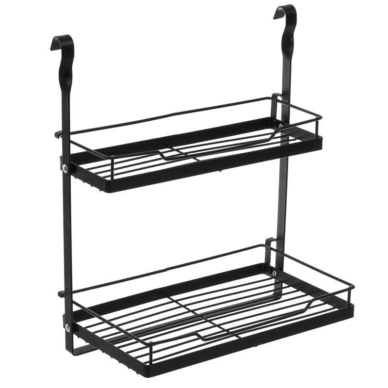 Woodside Plastic Cabinet Shelving Rack, Black
