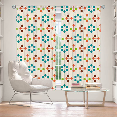 Paire de rideaux obscurcissant en polyester Etana
