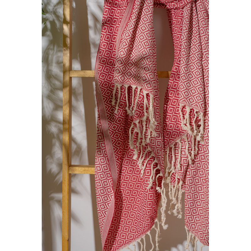 Luxurious Fouta Beach Towel, 100% Cotton, 39.4 x 70.9 inches | Soft, Lightweight, 7.9 oz/sq ft | Ideal for Beach, Pool, and Spa | Quick-Drying, Easy Care - Gentle Wash at 104°F, Tumble Dry Low