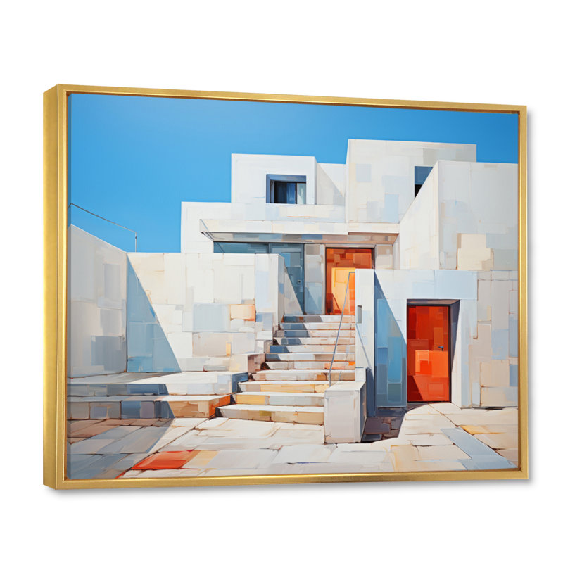 «Minimalisme accentue la simplicité», impression sur toile encadrée, H 24 po x l 32 po x P 1 po, Cadre flottant doré