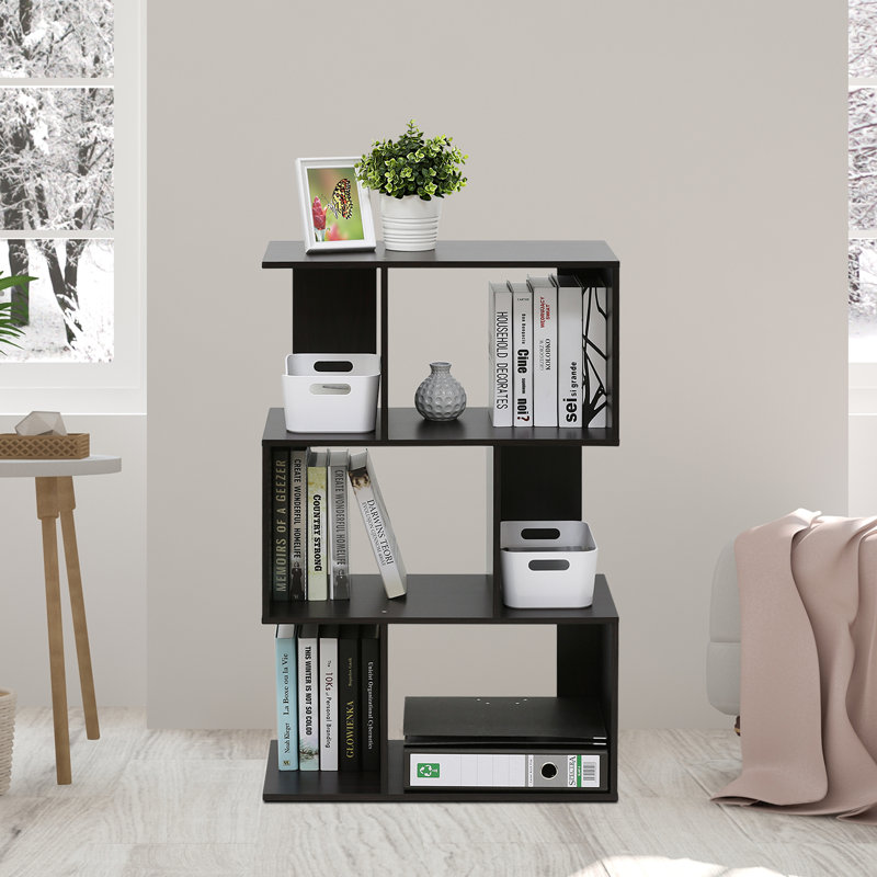 95.1cm H x 60.1cm W Geometric Bookcase