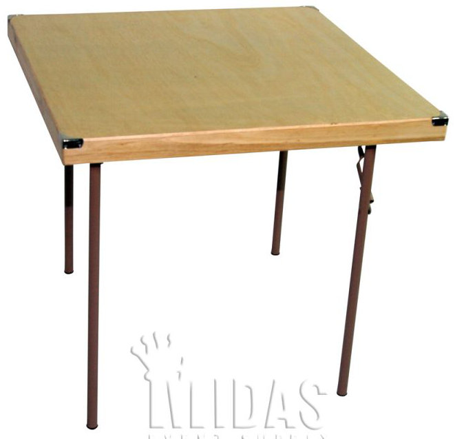 Table pliante carrée, 34 po x 34 po