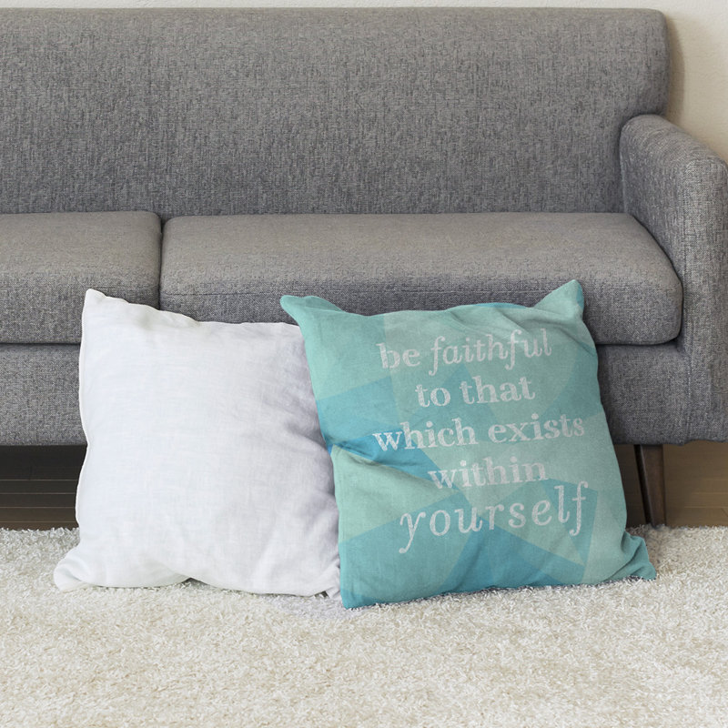  Coussin de sol Gemstone Be Faithful to Yourself, H 36 po x l 36 po, Zircon
