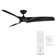Zephyr 3 - Blade Outdoor/Indoor Smart Ceiling Fan with 2700K-3000K-4000K-5000K Selectable LED Light Kit and Remote Control Included, Works With Alexa and iOS or Android App
