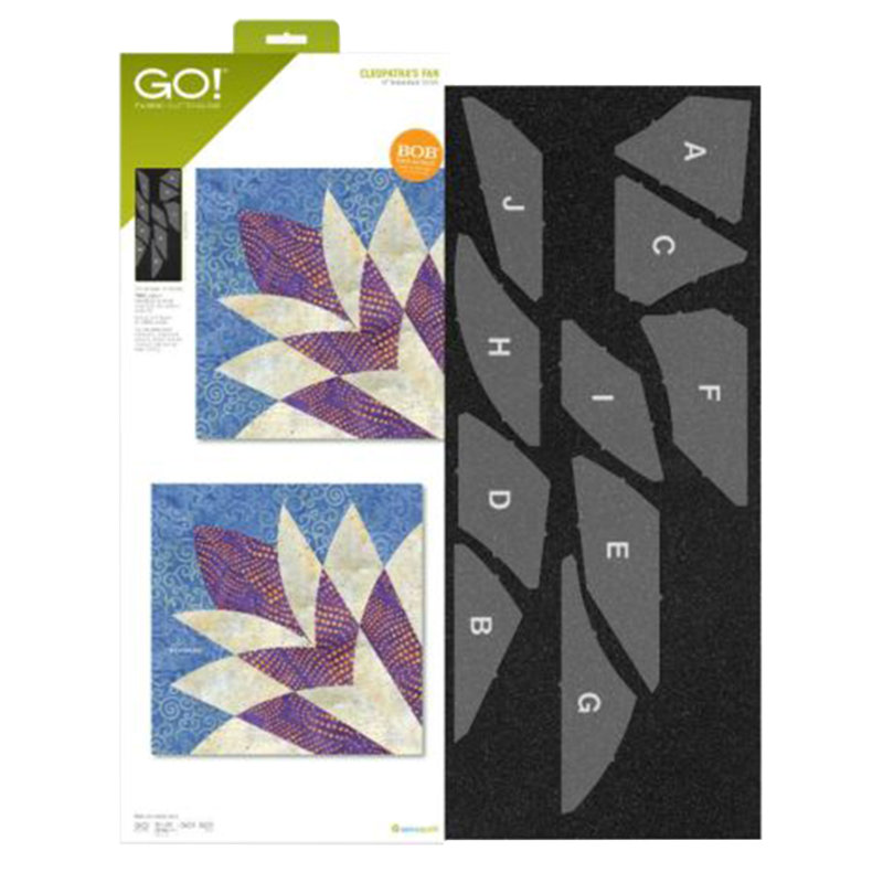 Cleopatra's Fan Fabric Cutting Quilting Shape