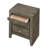 Elegant Gray Storage Nightstand