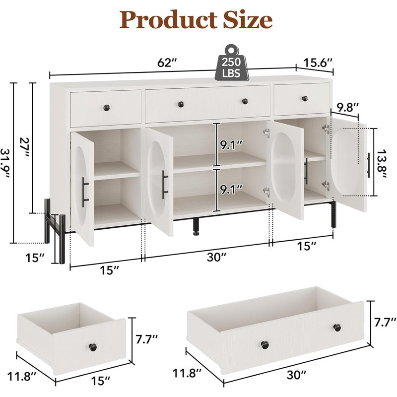 31.9cm Kitchen Pantry, White