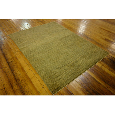 Tapis de la zone en laine noué la 4 pi 11 po x 6 pi 5 po one-of-kind Nash