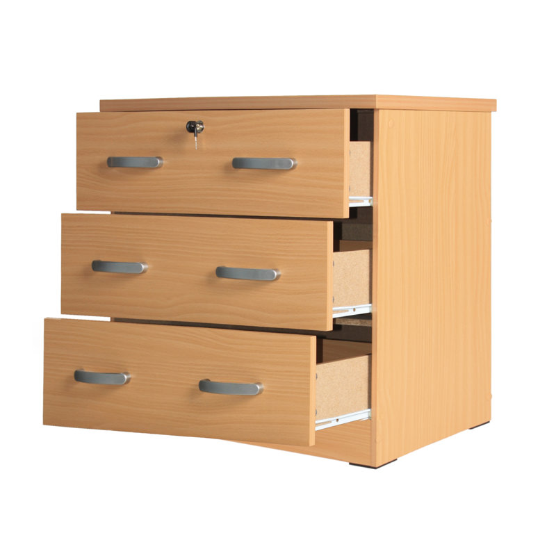 3 Drawer Chest, Beech