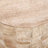 Dedera 20 inch Round Drum Shape Solid Wood End Table