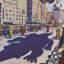 Schumacher x The New Yorker City-View Covers Wallpaper