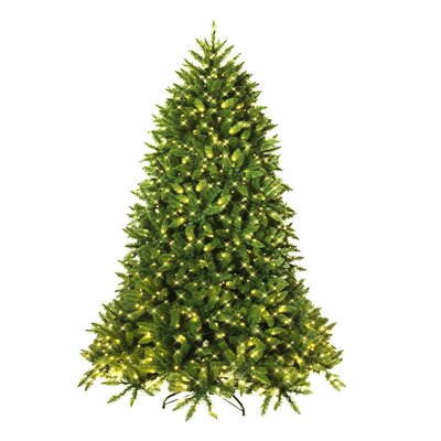 Hinged 6' Green Fir Artificial Christmas Tree with 650 Clear and White Lights -  The Holiday AisleÂ®, A9A582667B07427490DD30228ED5C5D7