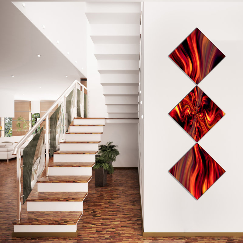 « red infinity », impression à multiples images sur toile