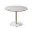 Table de salle à manger ronde en bois manufacturé blanc-693002420