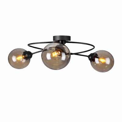 Glass Semi Flush Mount