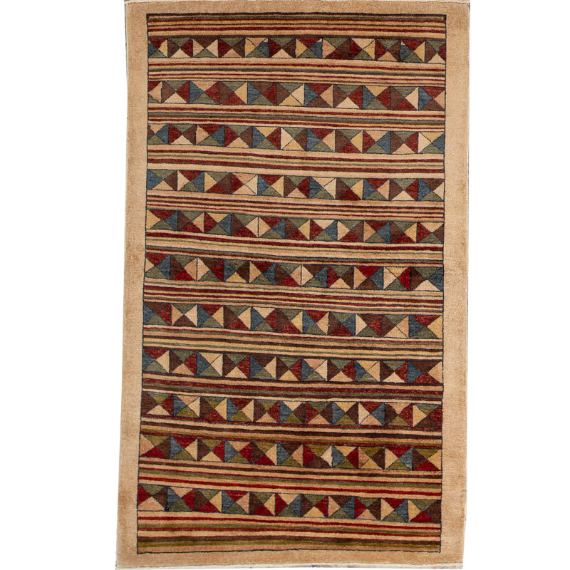 Striped Area Rug in Cream