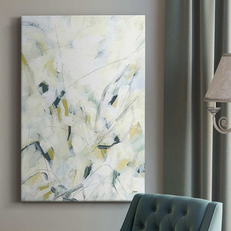 «Ice Scribe I» sur toile, H 32 po x l 12 po x P 1 po