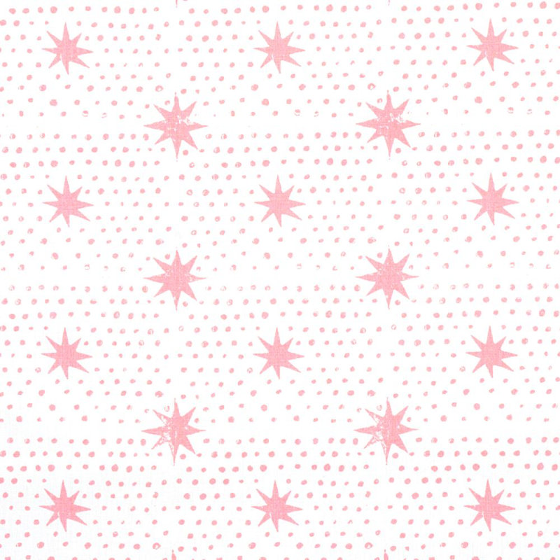 Tissu à pois Schumacher x Molly Mahon, Rose
