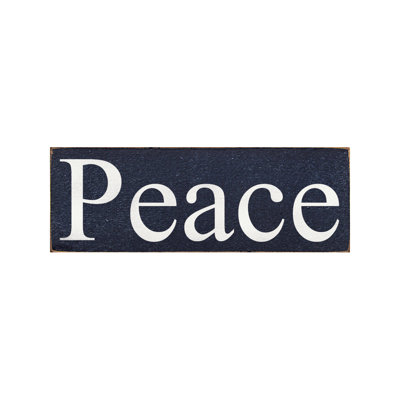 " 'Peace' Textual Art Plaque "