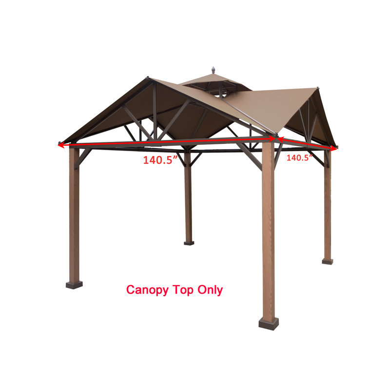 Tan Replacement Canopy Top for 12-ft Gazebo