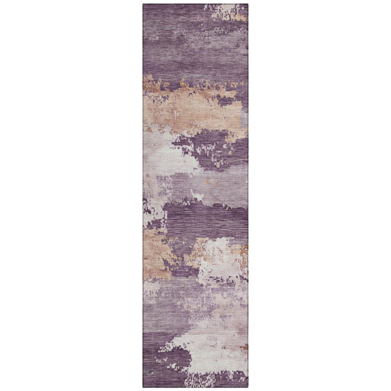 Machine Washable Indoor/Outdoor Kesler ACN2372 Abstract Rug, Runner 2'3" x 7'6"