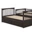 Lit superposé simple en bois convertible avec tiroirs de rangement et échelle - peut être divisé en deux lits de repos