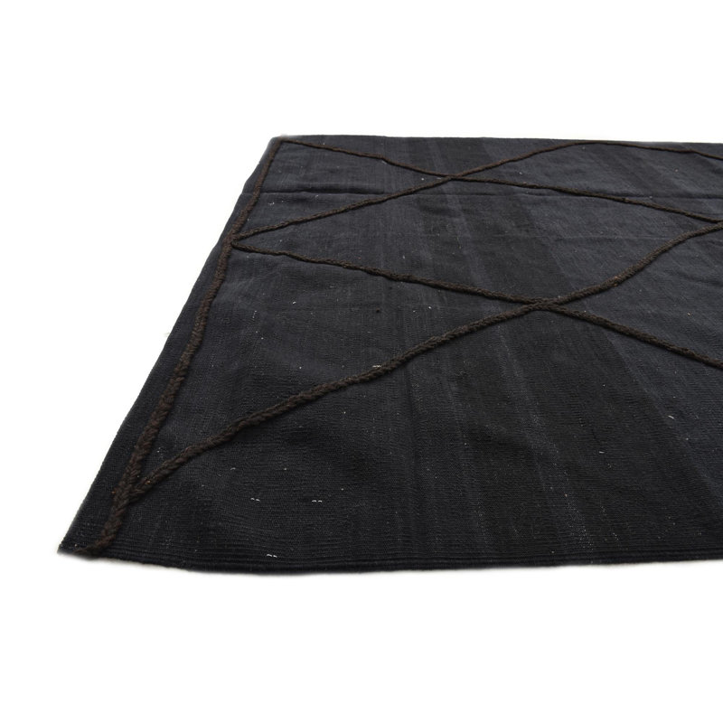 Tapis noir 5x8 Ponce