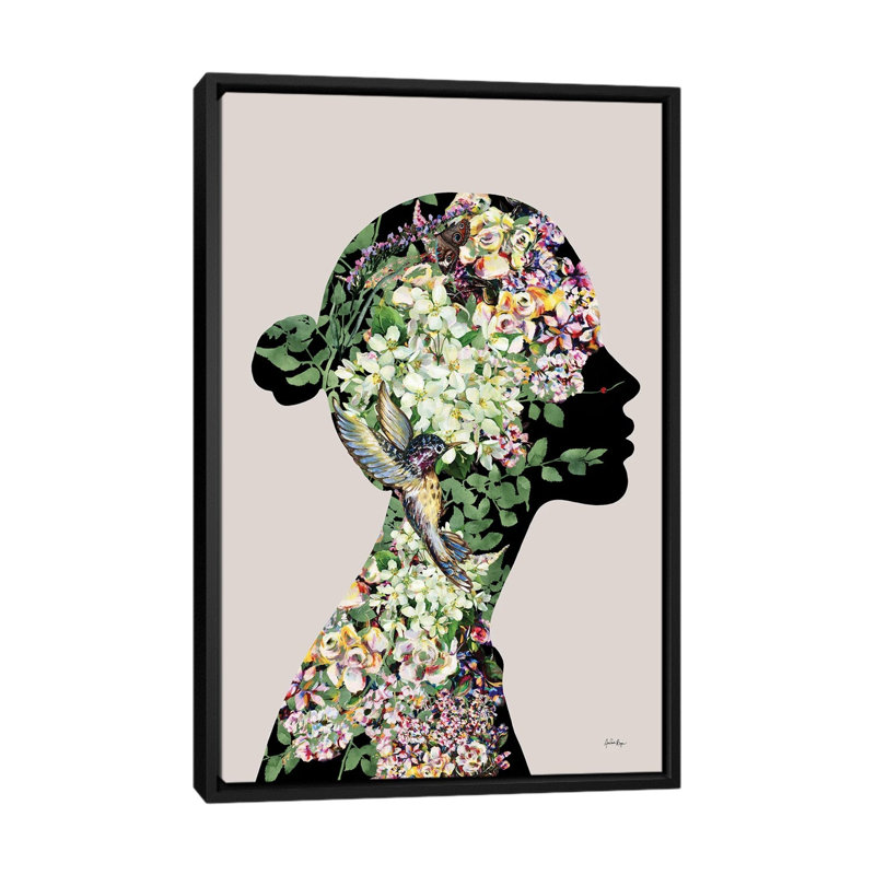 Amatller 1 Piece Wall Art on Canvas, 66.04 cm H x 45.72 cm W x 4.445 cm D, Black