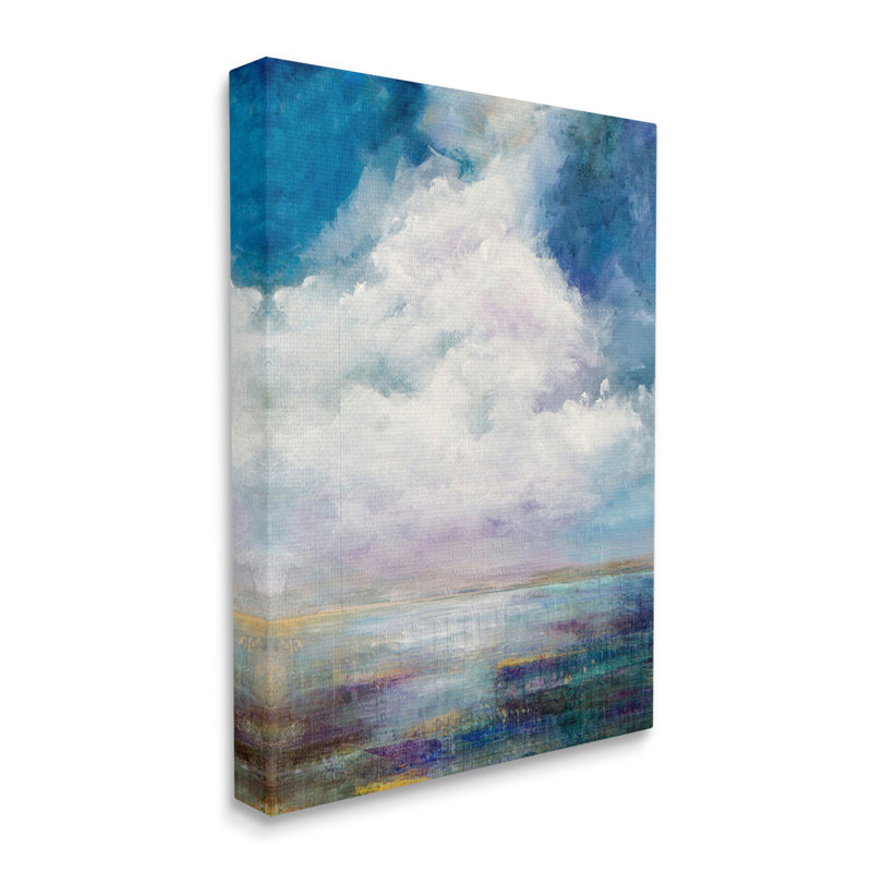 «Traditional Traditional Clouds», art mural sur toile par Karen Hale, H 48 po x l 36 po